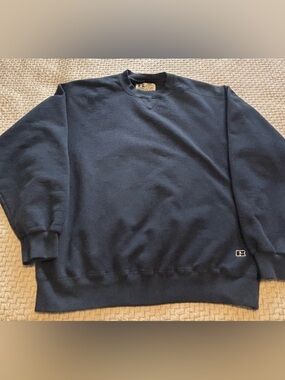 Vintage Russell Athletic Blue Pro Cotton Crewneck Sweatshirt Size XXL
